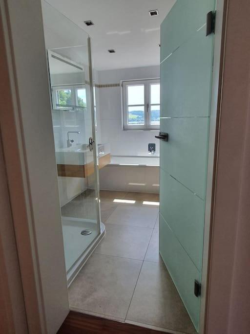 Moderne Ferienwohnung Urlaub Am See Mattsee Salzburg Salzburger Seenland Trumer Seenland Exterior foto