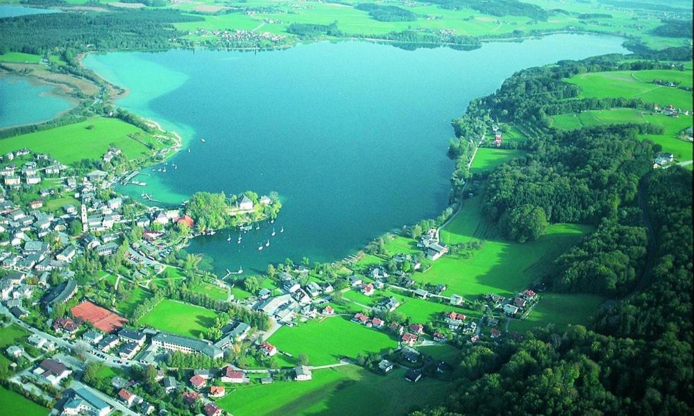 Moderne Ferienwohnung Urlaub Am See Mattsee Salzburg Salzburger Seenland Trumer Seenland Exterior foto